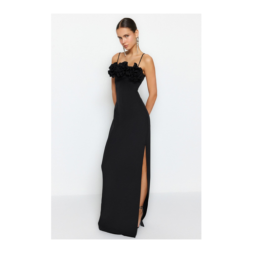 Bild von Trendyol Collection Schwarzes, Gewebtes, Langes Abendkleid für Damen - 36