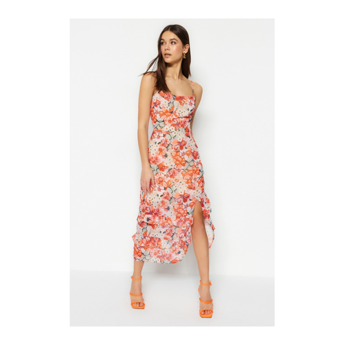 Bild von Trendyol Collection Mehrfarbiges A-linien-midikleid aus gewebtem Chiffon