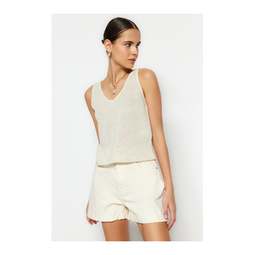 Bild von Trendyol Collection Steindünne Basic-Strickbluse Mit Glitzer für Damen - M