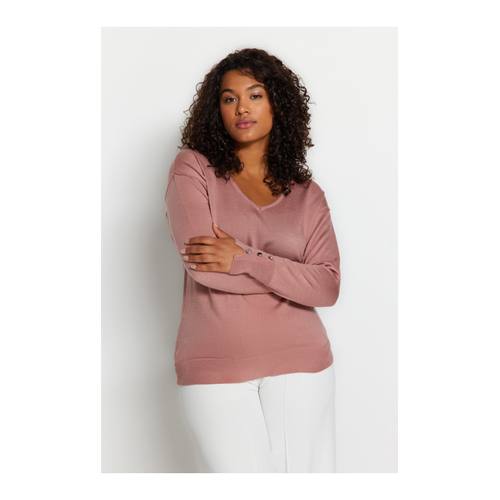 Bild von Trendyol Curve Dusty Rose Strickpullover für Damen im Test