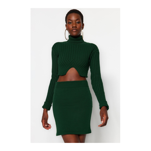 Bild von Trendyol Collection Smaragdgrünes Strickoberteil- und unterteilset für Damen