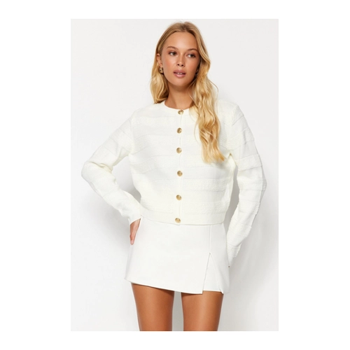 Bild von Trendyol Strickjacke – Basic Ecru für Damen