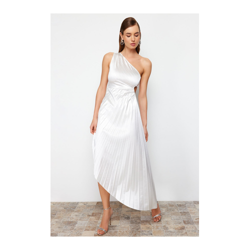 Bild von Stilvolles Ecrufarbenes Abendkleid für Damen
