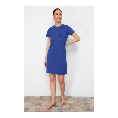 Bild von Trendyol Collection Saks T-Shirt-Kleid aus 100 % Baumwolle