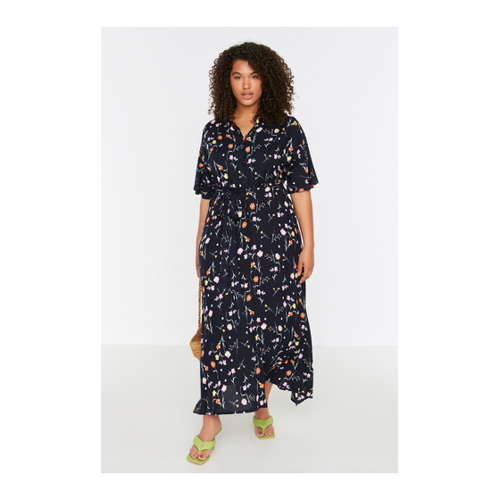 Bild von Trendiges Dunkelblaues Kleid für Damen