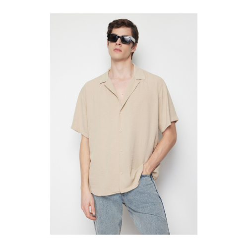 Bild von Trendyol Collection Sommerliches Oversize-kurzarmhemd In Leinenoptik für Herren