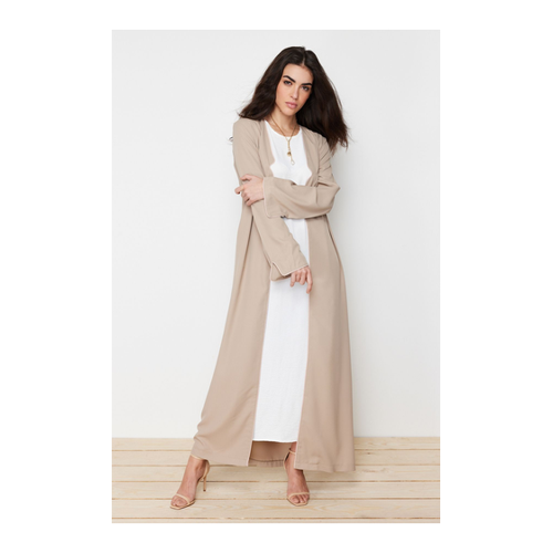 Bild von Trendyol Modest Lange Gewebte Aerobin-kappe mit Steinpaspelierung & Ferace & Abaya für Damen - 42