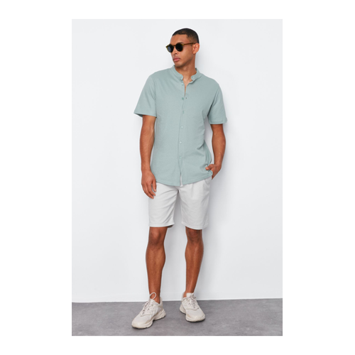Bild von Trendyol Collection Mintgrünes Slim Fit Sommerhemd