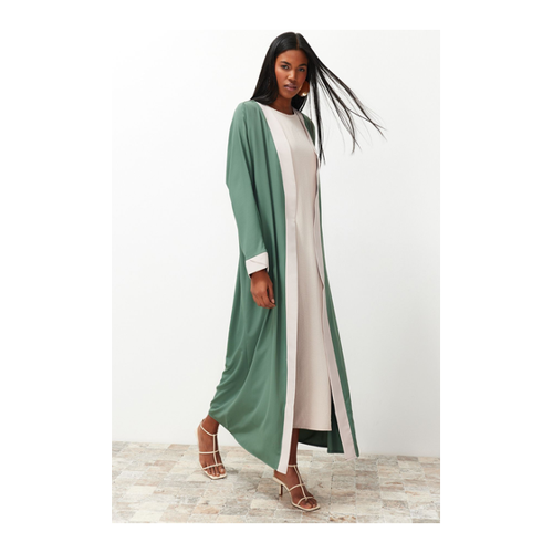 Bild von Elegantes Grünes Gewebtes Kleid von Trendyol Modest
