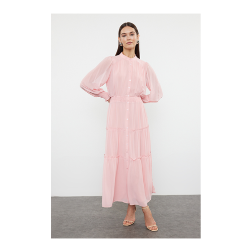 Bild von Elegantes Chiffon-Hemdkleid für Damen von Trendyol