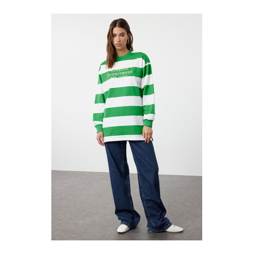 Bild von Trendyol Modest Übergroße Grüne Stricktunika für Damen