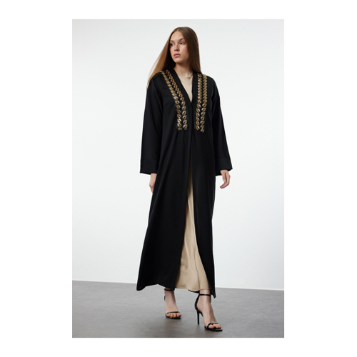 Bild von Trendyol Modest Schwarzer Stoff Mütze mit Steinen