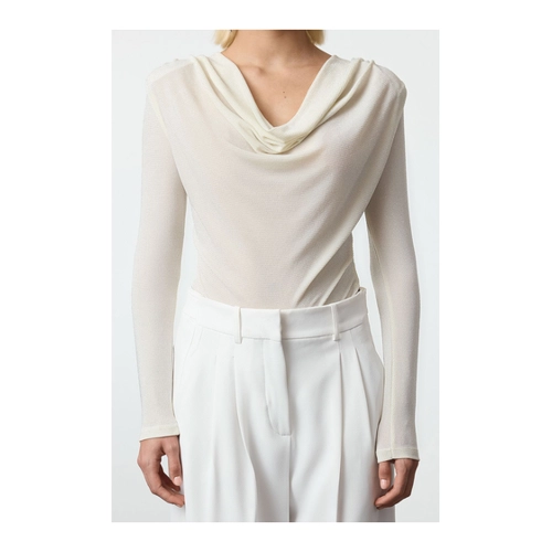 Bild von Trendyol Collection Glitzernder Ecrufarbener Strickbody für Damen