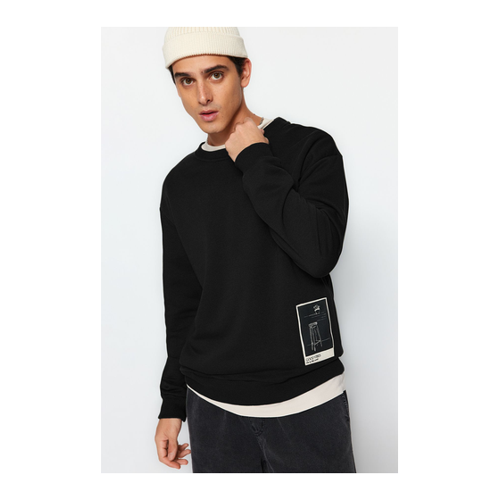 Bild von Trendyol Collection Schwarzes Oversize Sweatshirt für Herren