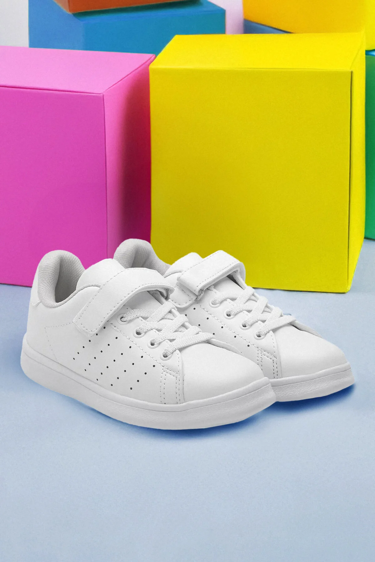 Bild von TRENDYOL SHOES Unisex-sportschuhe Für Kinder – Weiß, Einzelklettverschluss - 35