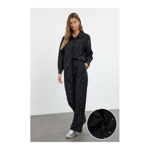 Bild von Trendyol Modest Gewebtes Schwarzes Stein-Detailset für Damen