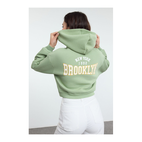 Bild von Trendyol Collection Mint*001 Dickes Innensweatshirt Mit Kapuze Und Fleece