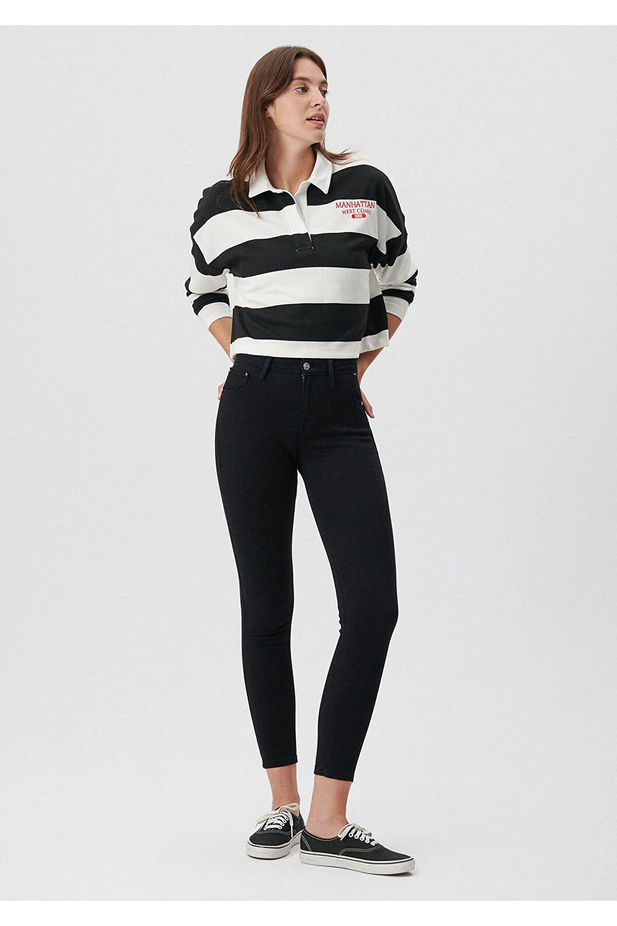 Bild von Mavi Tess M Girly Jet Black Jeanshose 100328-35252 für Damen - 27/27