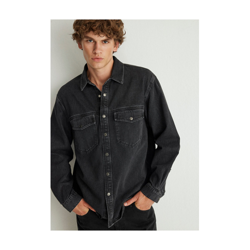 Bild von Mavi Ross 90lar Anthrazit Jeanshemd - 2XL für Herren