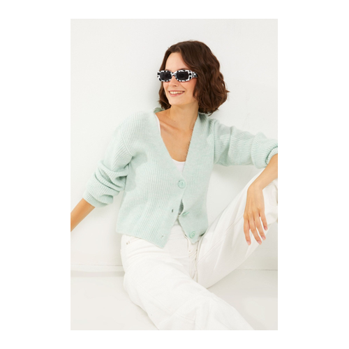 Bild von LC Waikiki Strickjacke in Grün für Damen