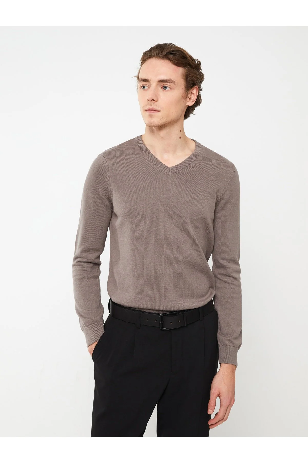 Bild von LC Waikiki Strickpullover – V-ausschnitt, Lange Ärmel für Herren - 2XL