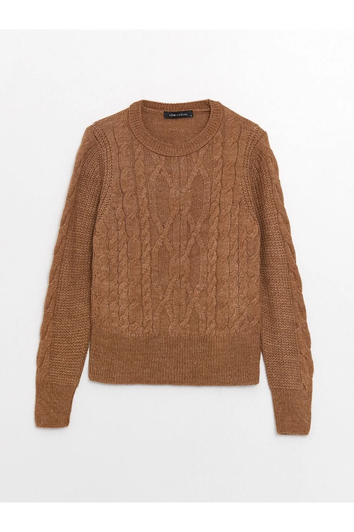 Bild von LC Waikiki Langärmliger Strickpullover Mit Rundhalsausschnitt für Damen - XS