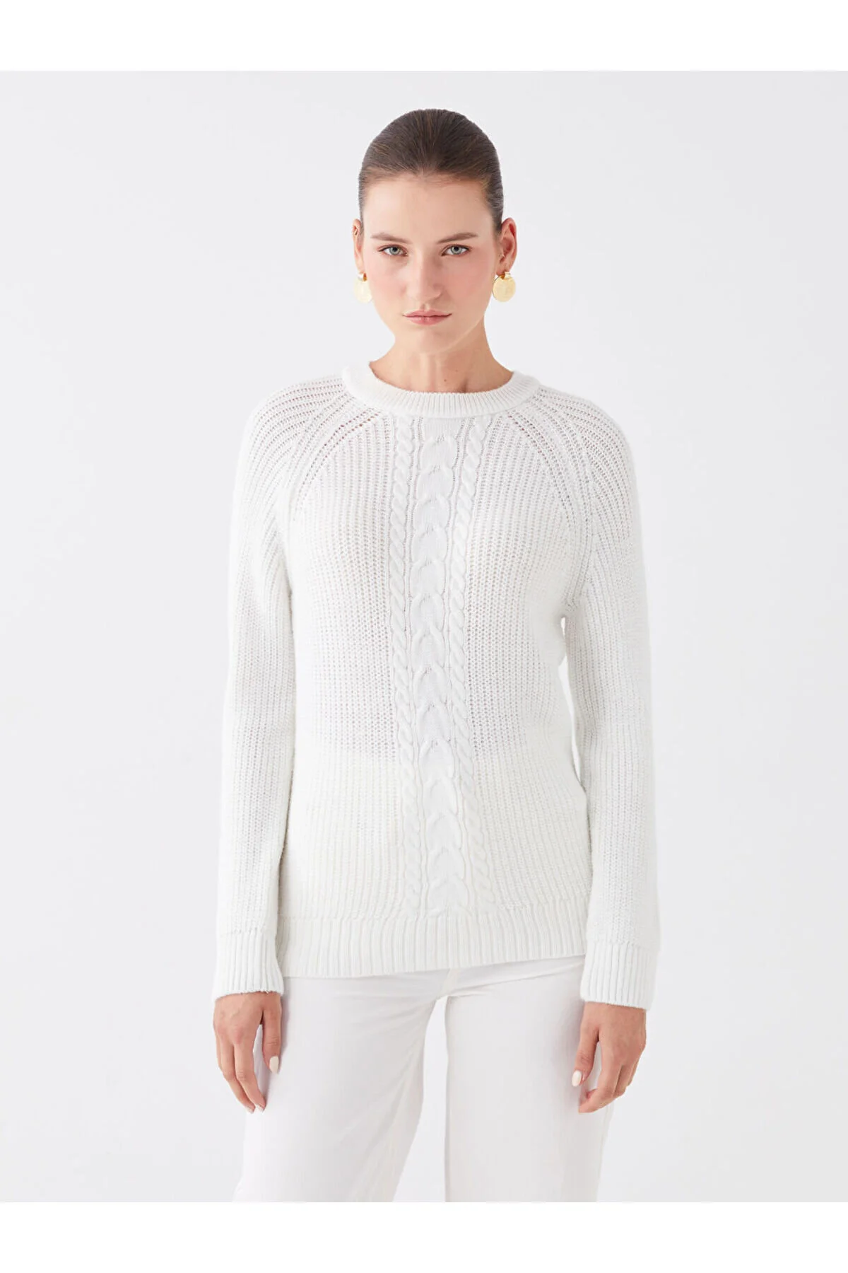 Bild von LC Waikiki Langärmliger Strickpullover Mit Rundhalsausschnitt für Damen - 2XL