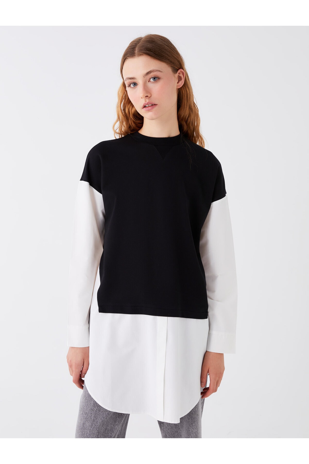 Bild von LC Waikiki Stehkragen-langarm-tunika für Damen - XS
