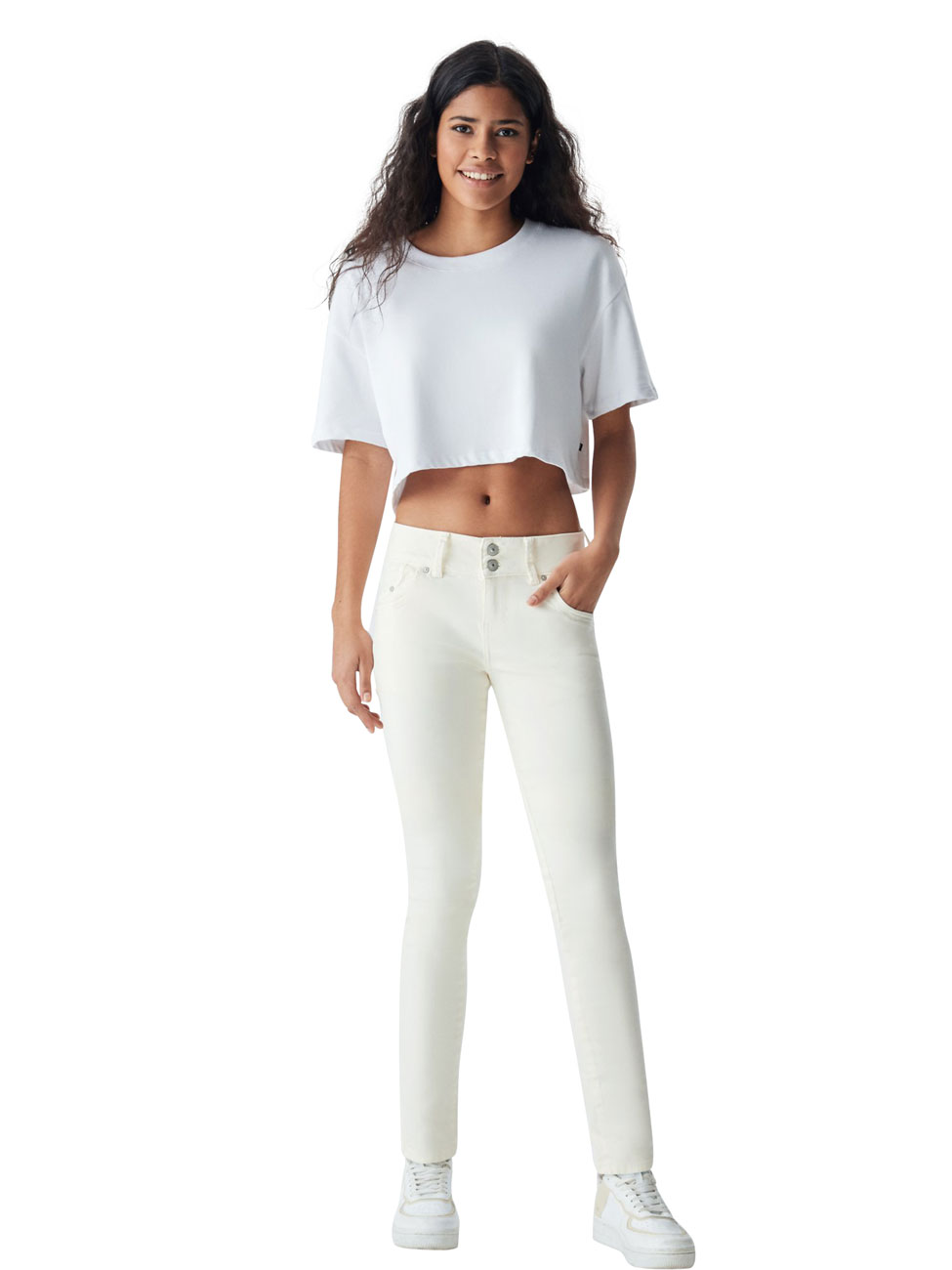 Bild von LTB Damen Jeans Molly M Super Slim Fit - Off White