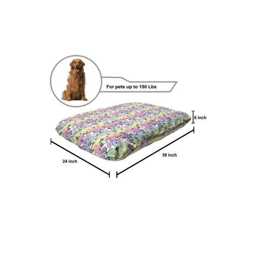 Bild von ABAKUHAUS Regenbogen Haustierbett für Hunde und Katzen