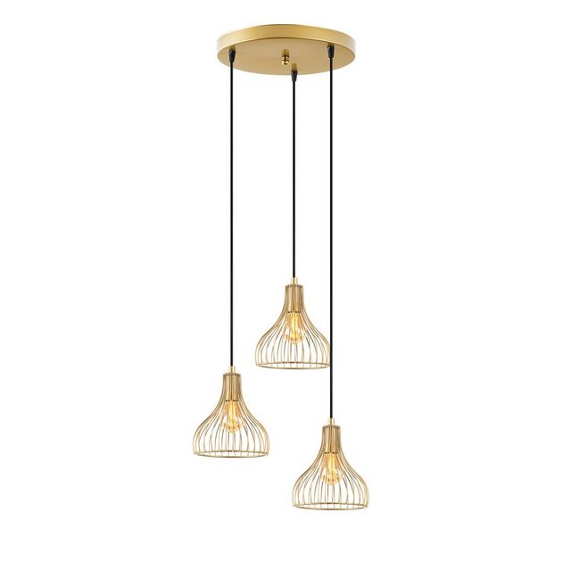Bild von Opviq Kronleuchter TELYILDOFLG, Glänzendes,Gold, 44 x 44 x 117 cm, Metallkörper