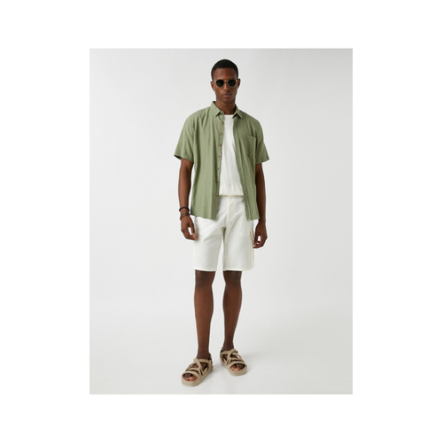 Bild von Koton Cargo-Chinoshorts Aus Leinenmischung für Herren - 38