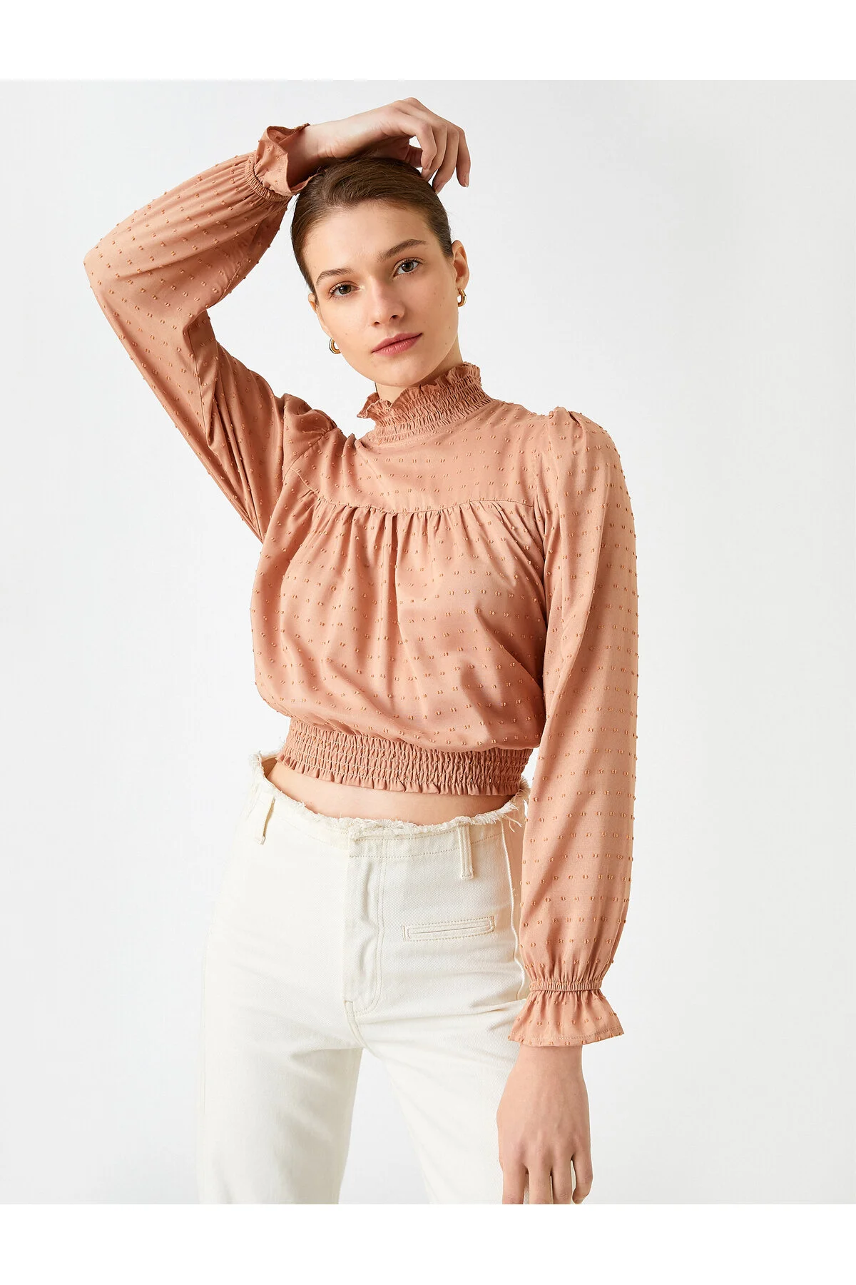 Bild von Koton Langärmlige Bluse Mit Punkten für Damen - 44