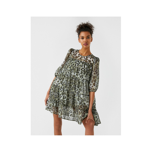 Bild von Koton Kurzärmliges Viskosekleid – Rüschen für Damen - 40
