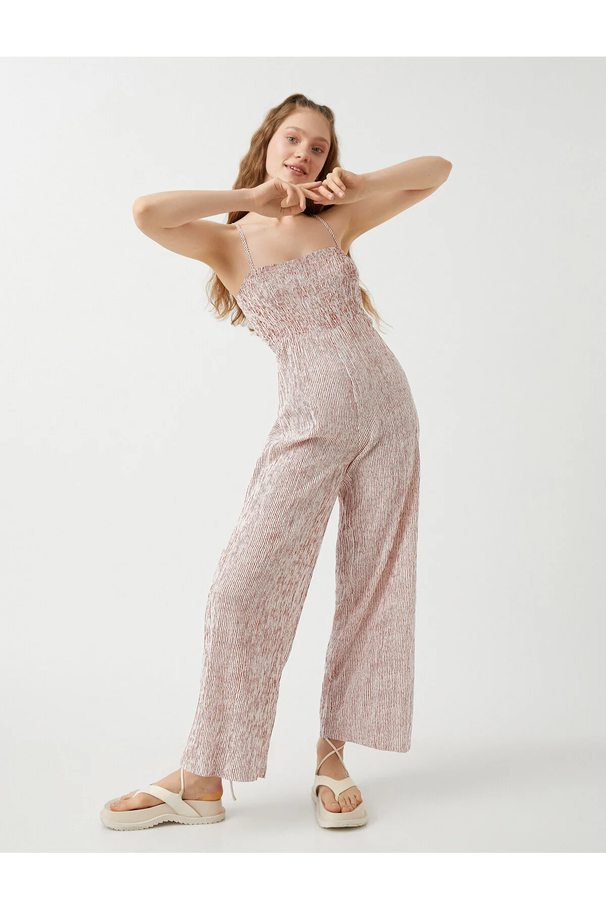 Bild von Koton Trägeroverall Mit Gipe-detail Und Weitem Bein für Damen - 36