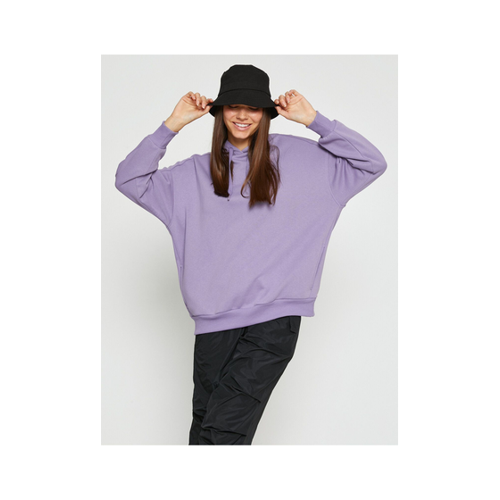 Bild von Koton Basic-Sweatshirt in Übergröße mit Kapuzen-Fleece-Innenseite für Damen - M