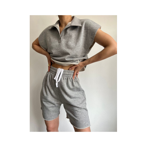 Bild von MAİ COLLECTİON Grimelange-shorts-set Mit Mai-polokragen für Damen - S