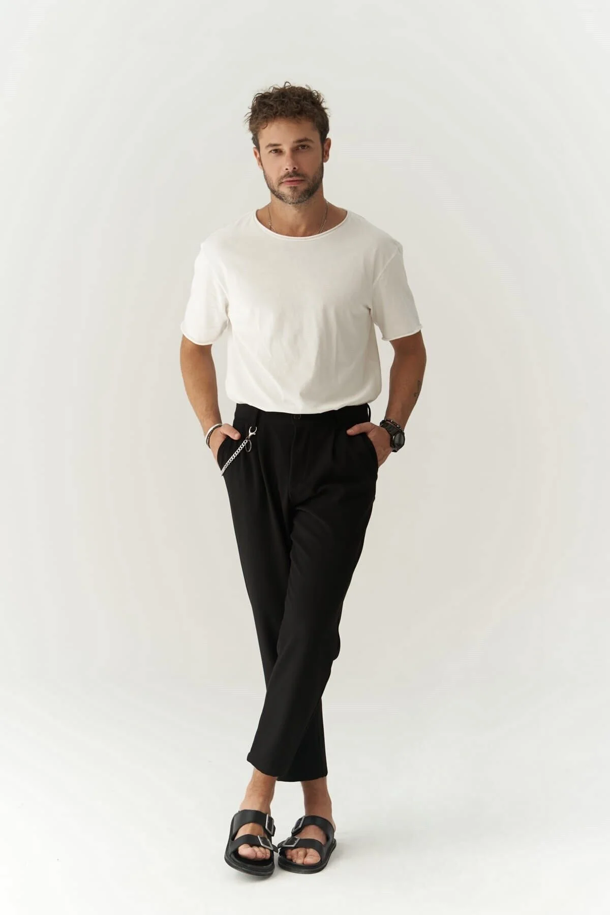 Bild von MAİ COLLECTİON Schwarze Hose Von Myles für Herren - 36