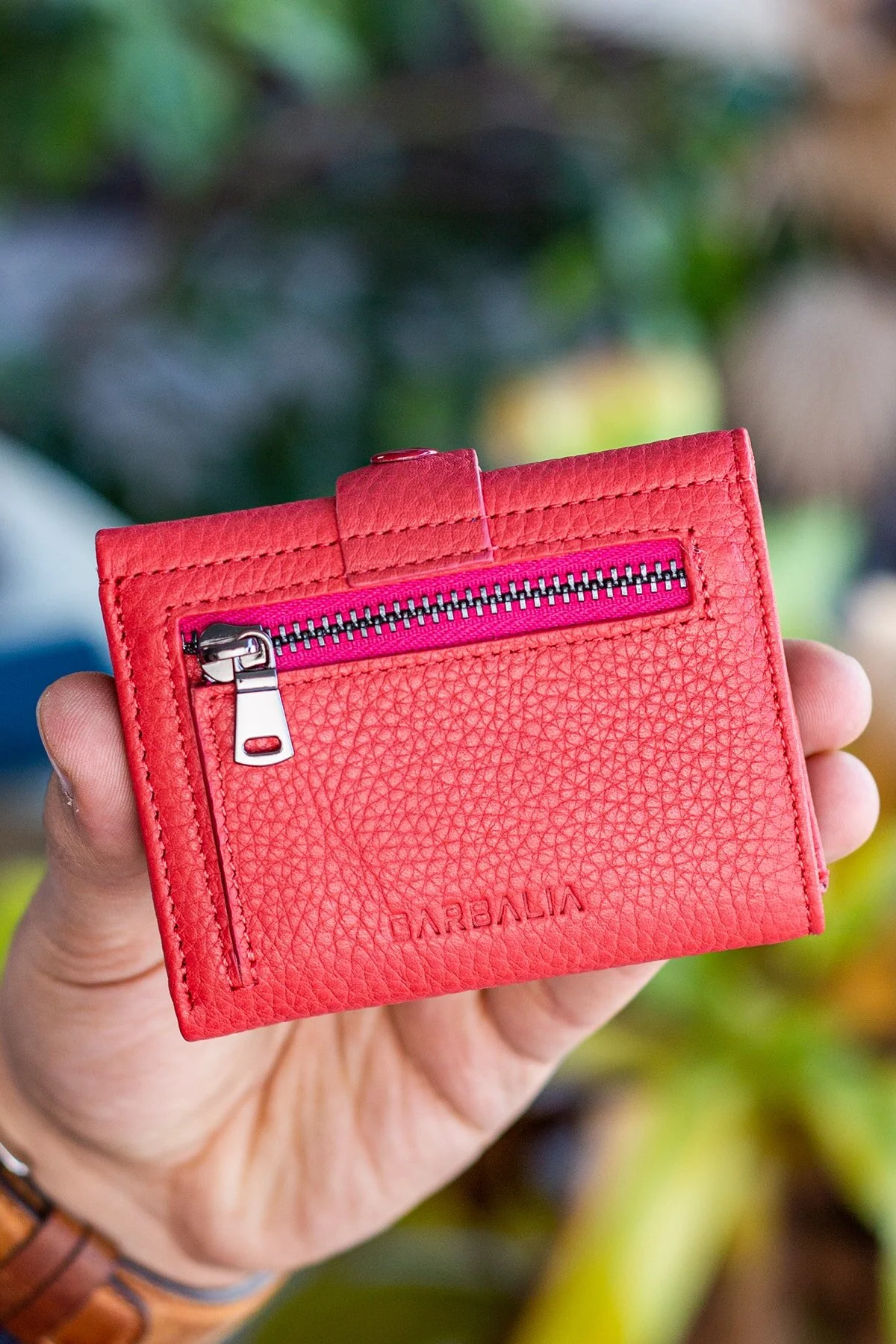 Bild von Garbalia Dusty Rose Leder-geldbörse Mit Münzfach - One Size