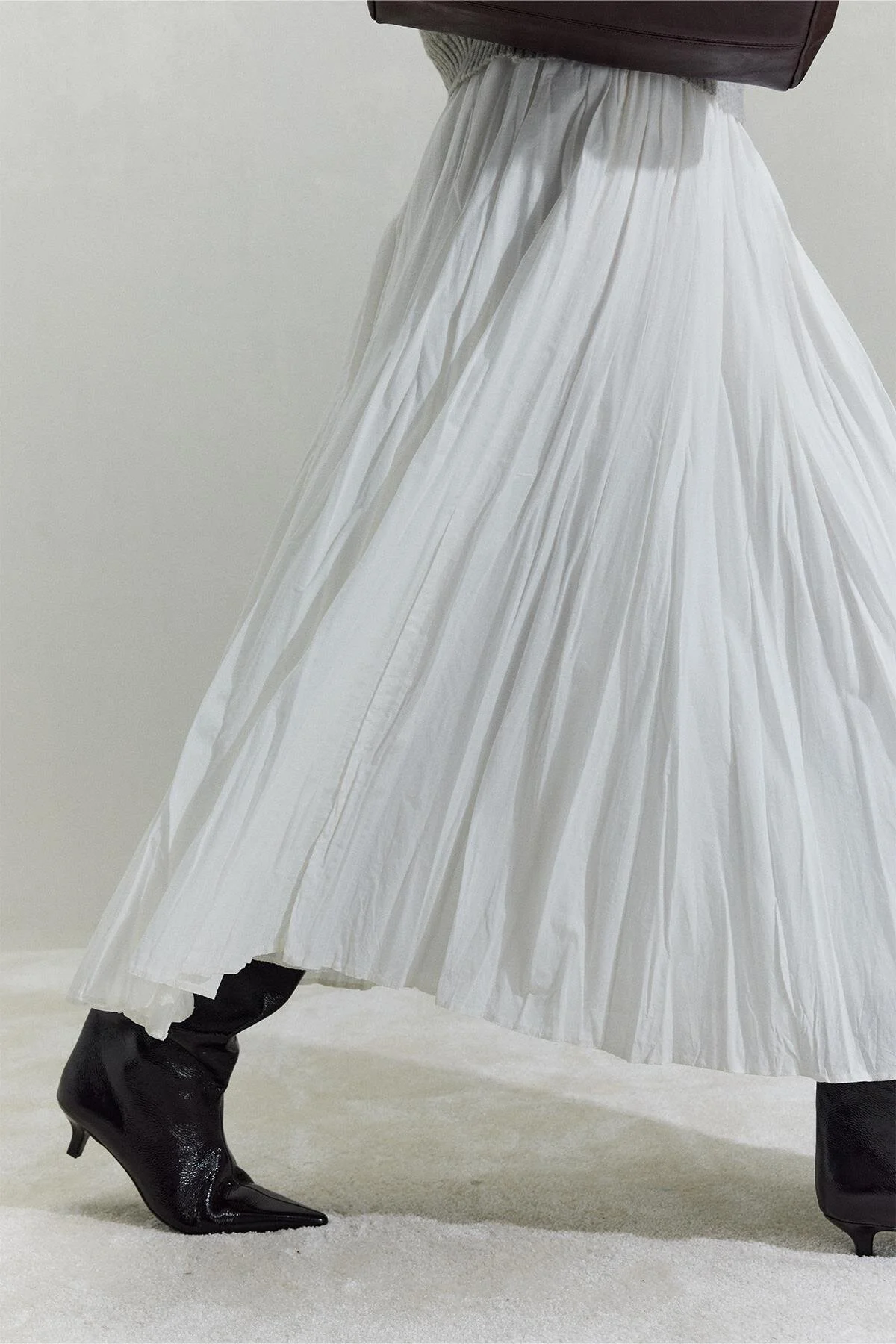Bild von Suud Collection Faltenrock Donette, Ecru für Damen - 40