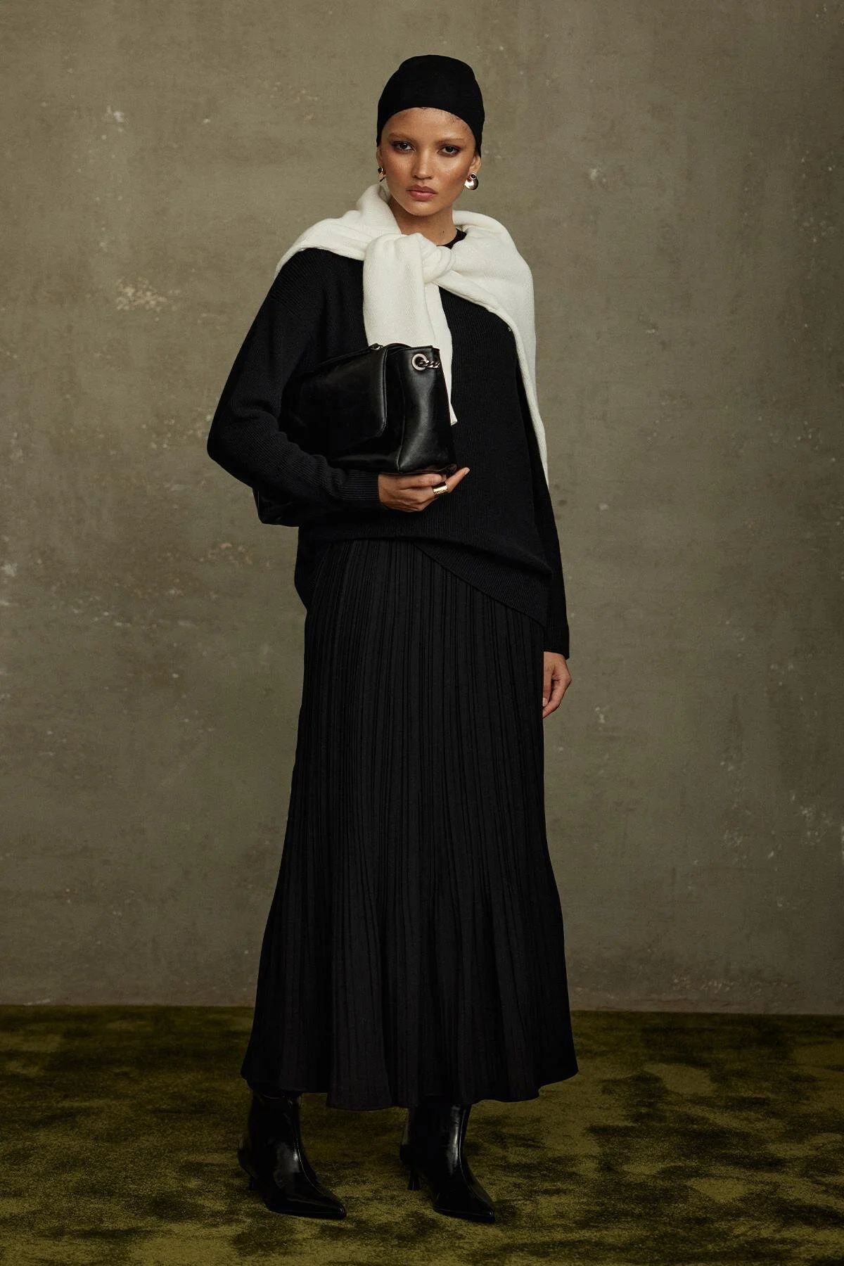 Bild von Suud Collection Black Island Faltenrock für Damen - 36