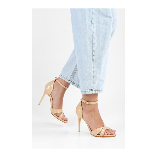 Bild von Shoeberry Elza Lacklederschuhe Mit Band Und Absatz für Damen - 36