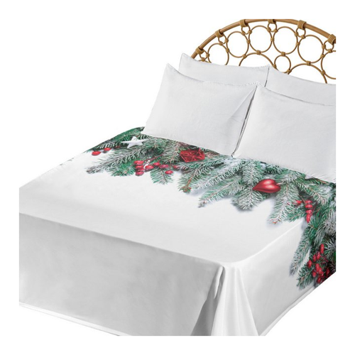 Bild von Abakuhaus Betttuch – Weihnachten Sterne Beeren