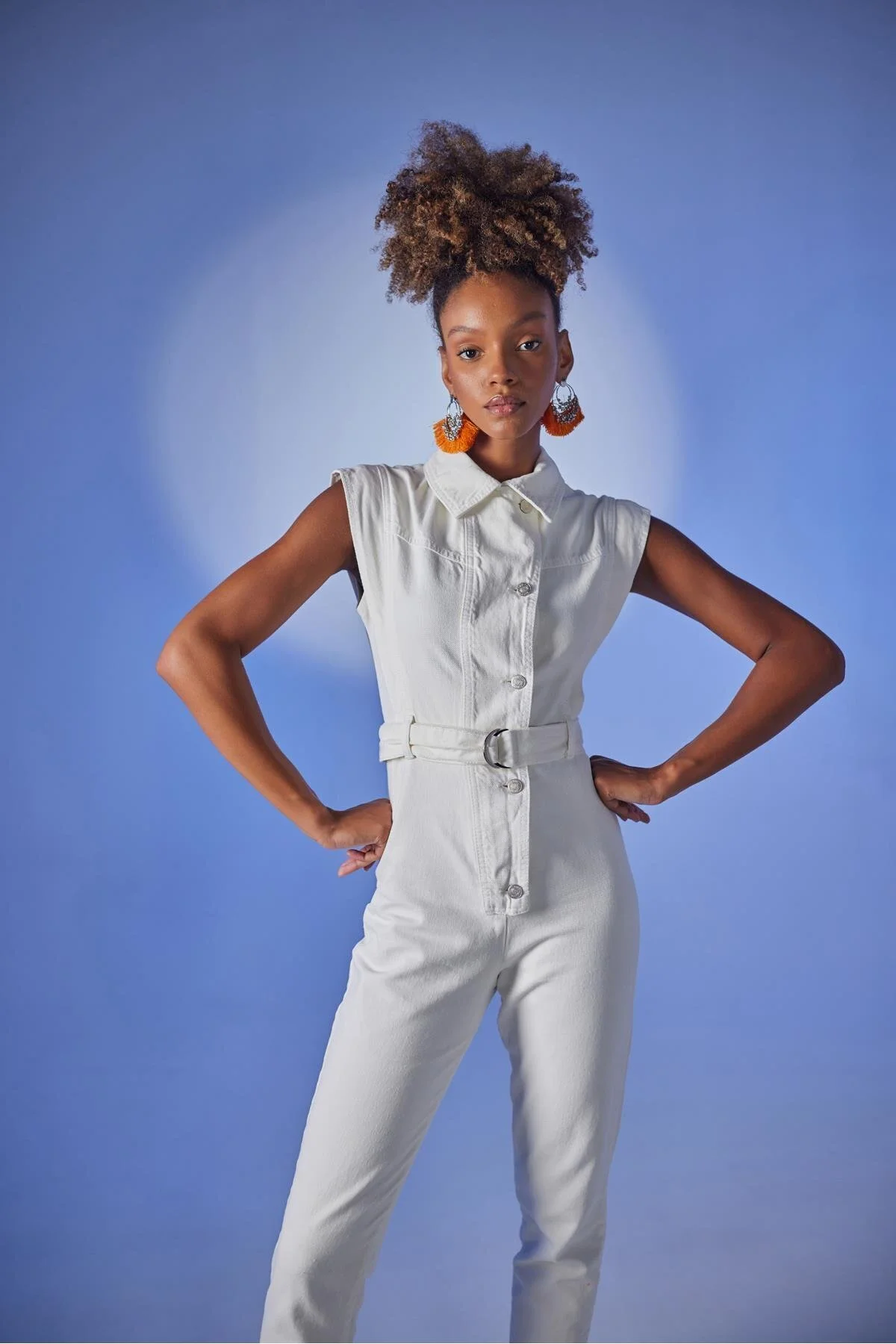 Bild von HOLLY LOLLY Perlenoverall Weiß für Damen - L