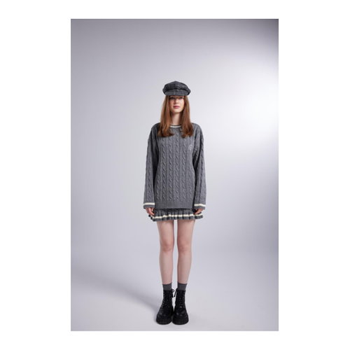 Bild von HOLLY LOLLY Pullover Grau für Damen - Der ideale Begleiter für Alltag und Freizeit
