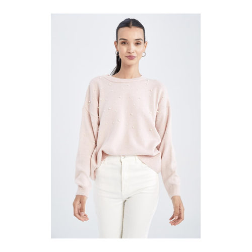 Bild von DeFacto Relax-Fit-Pullover für Damen - XL in Rosa