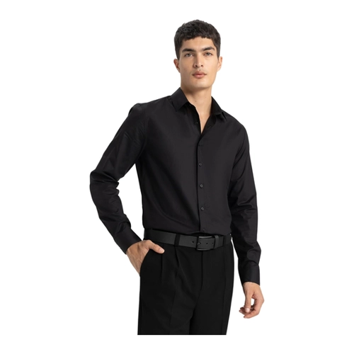 Bild von DeFacto Schwarzes Slim-fit-Hemd Mit Italienischem Kragen – Modell A7803AX für Herren