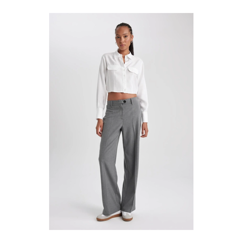 Bild von DeFacto Hose mit hoher Taille und weitem Bein für Damen