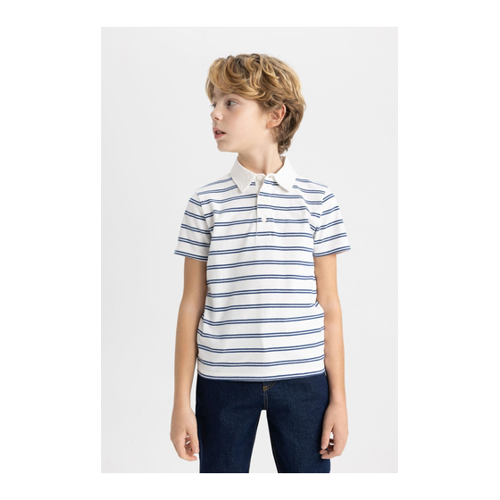 Bild von DeFacto Poloshirt Ecru Regular Fit für Herren - 9–10 Jahre