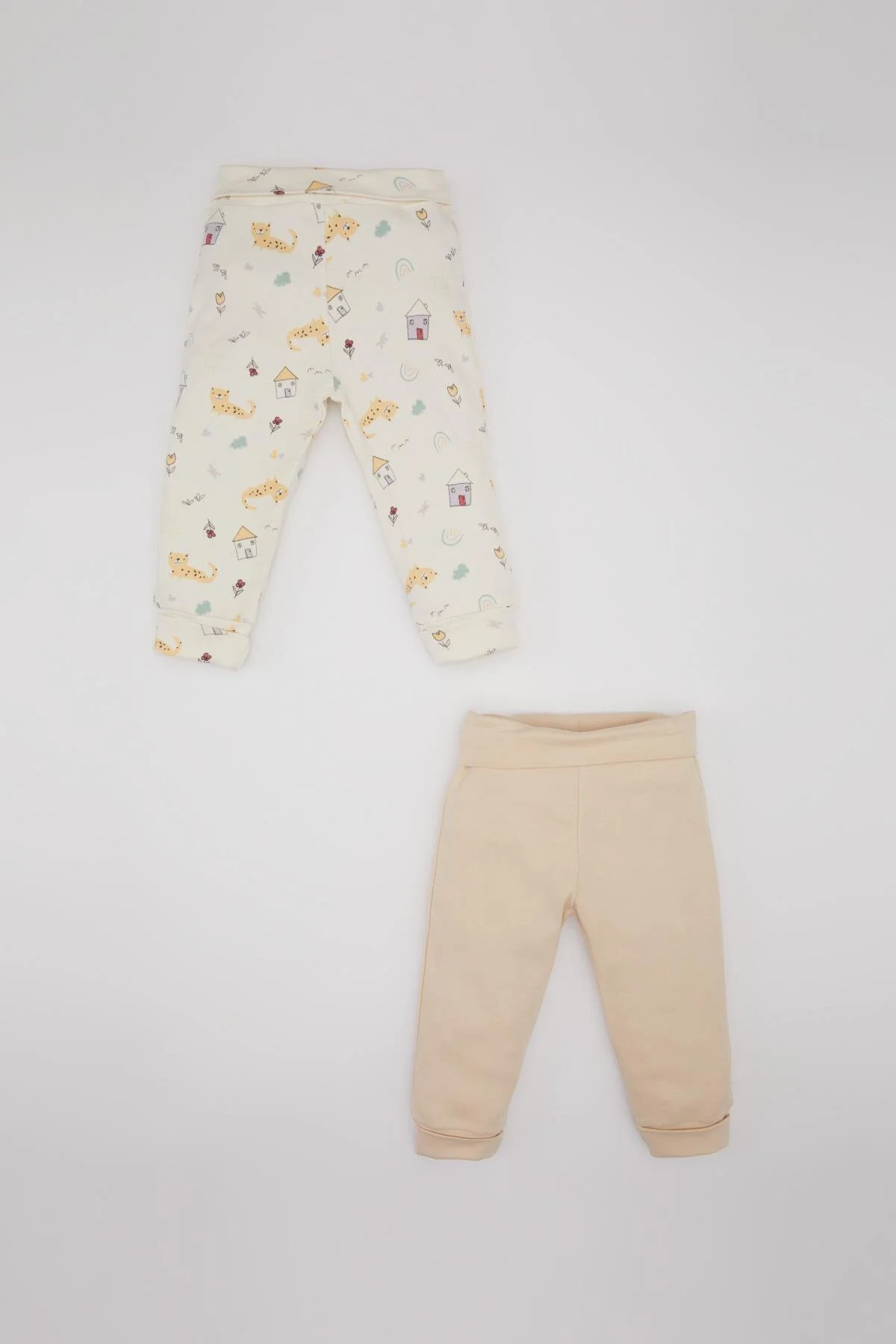 Bild von DeFacto Baby Girl Elastic Waist Animal Pattern 2-teilige Unterseite C1601a524sp für Damen - 3–6 Monate